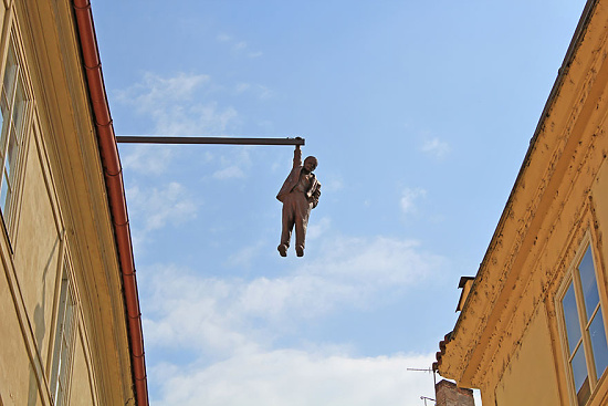 Man Hanging Out Prague Czech Republic