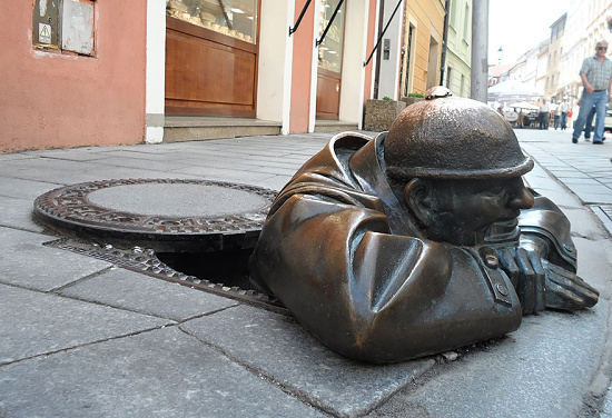 Man At Work Bratislava Slovakia
