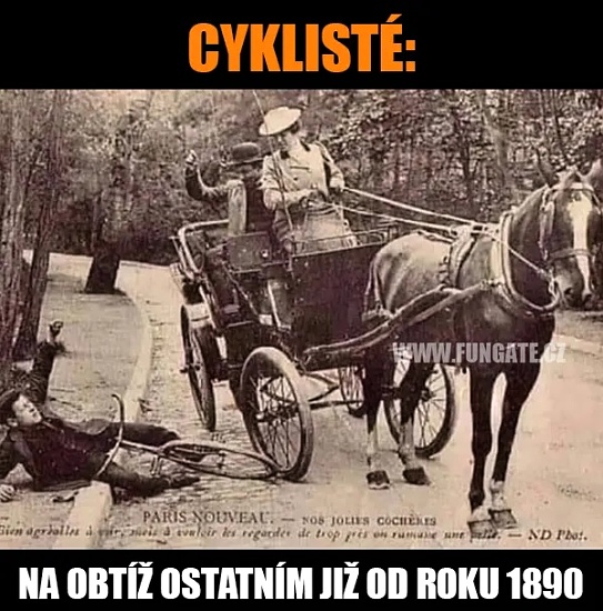 cyklisti na obtiaz