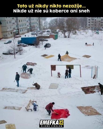 zimne klepanie kobercov