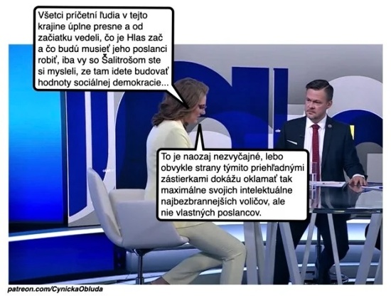 klamu sa volici, nie poslanci