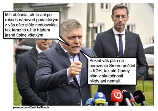s KDH pocita Smer