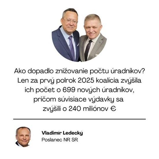 znizovanie v rezii Smeru