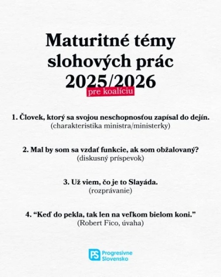 koalicne maturitne temy