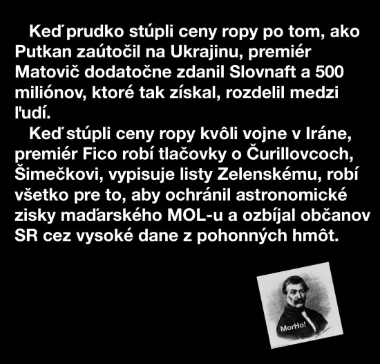 deravy je nielen ropovod, ale aj penazovod