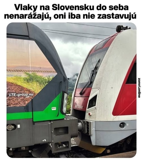 Slovenske vlaky nie zastavuju