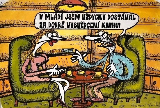 Vycital vmladijsem