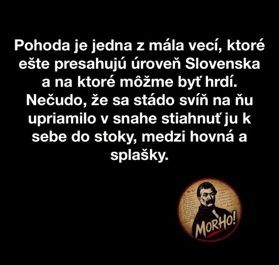 o Pohode a sviniach