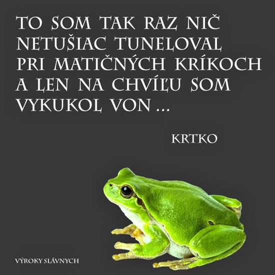 len na chvilu vykukol