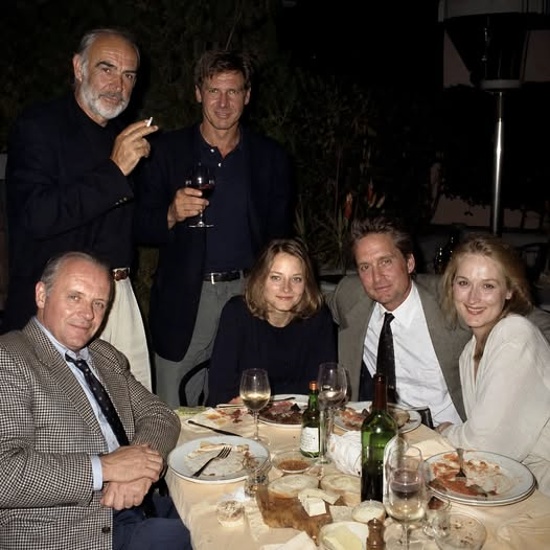 Anthony Hopkins, Sean Connery, Harrison Ford, Jodie Foster, Michael Douglas, Meryl Streep