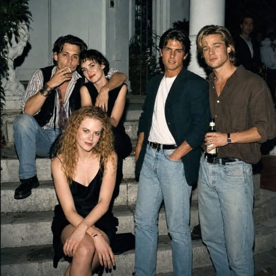 Johnny Depp, Winona Ryder, Nicole Kidman, Tom Cruise, Brad Pitt