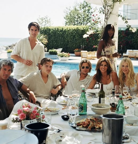 Richard Gere, Tom Cruise, Leonardo di Caprio, Brad Pitt, Naomi Campbell, Cindy Crawford, Claudia Schiffer